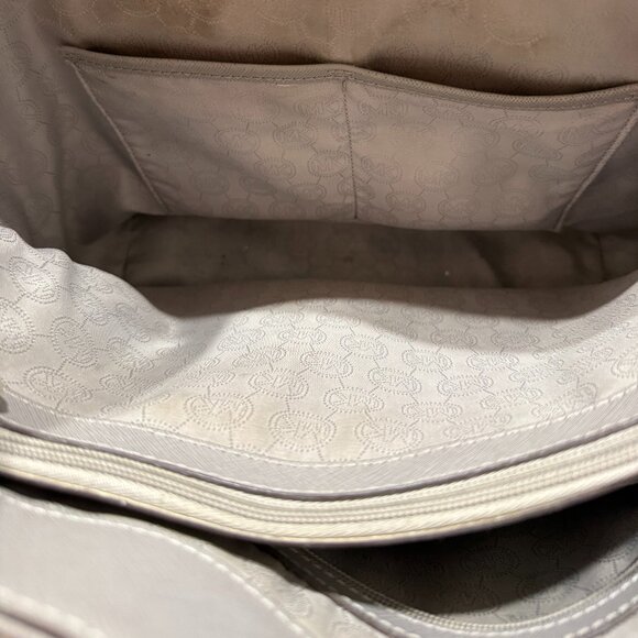 Michael Kors Leather Shoulder Bag - Light Grey - Picture 3 of 5